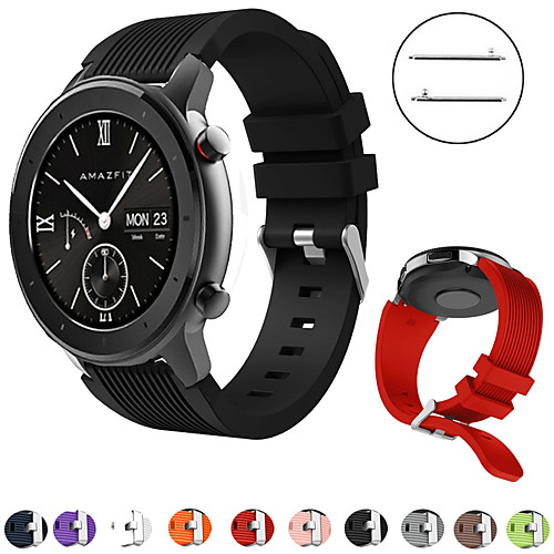 Sport Silicone Watch Band Wrist Strap for Xiaomi Huami Amazfit GTR 42mm / Amazfit Bip Youth / Samsung Galaxy Watch 42mm Bracelet Replaceable Wristband
Sport Silicone Watch Band Wrist Strap for Xiaomi Huami Amazfit GTR 42mm / Amazfit Bip Youth / Samsung Galaxy Watch 42mm Bracelet Replaceable Wristband
