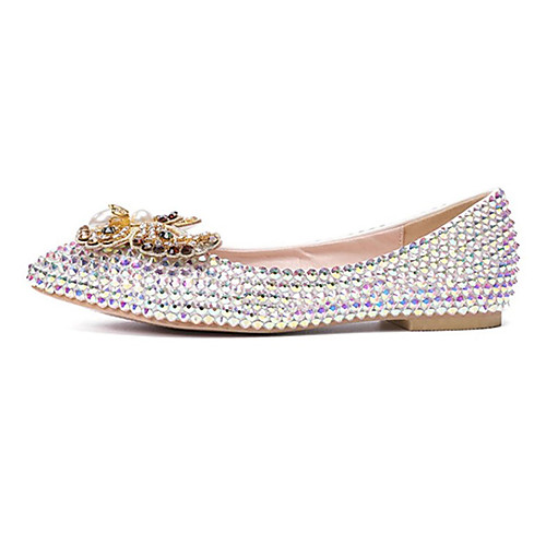 Women's Wedding Shoes Flat Heel Pointed Toe Wedding Flats Vintage Sexy Minimalism Wedding Party & Evening PU Rhinestone Bowknot Sparkling Glitter Solid Colored Rainbow
Women's Wedding Shoes Flat Heel Pointed Toe Wedding Flats Vintage Sexy Minimalism Wedding Party & Evening PU Rhinestone Bowknot Sparkling Glitter Solid Colored Rainbow