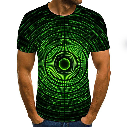 Men's T shirt Shirt Graphic Color Block Geometric 3D Plus Size Pleated Print Short Sleeve Weekend Tops Streetwear Round Neck Green / Summer
Men's T shirt Shirt Graphic Color Block Geometric 3D Plus Size Pleated Print Short Sleeve Weekend Tops Streetwear Round Neck Green / Summer