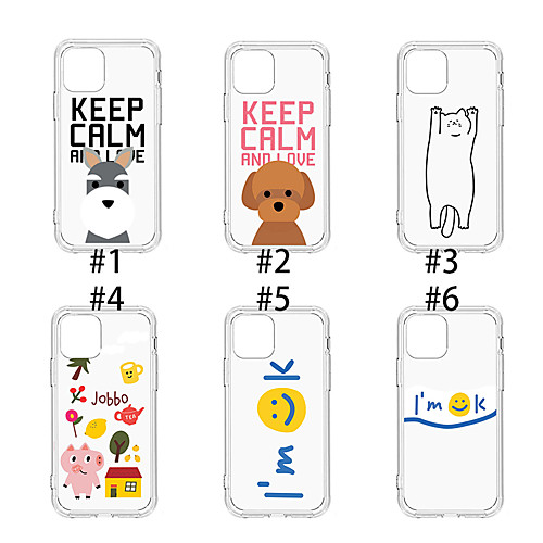 Case For Apple iPhone 11 / iPhone 11 Pro / iPhone 11 Pro Max Dustproof / Pattern Back Cover Cat / Dog / Transparent TPU
Case For Apple iPhone 11 / iPhone 11 Pro / iPhone 11 Pro Max Dustproof / Pattern Back Cover Cat / Dog / Transparent TPU