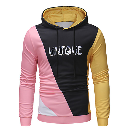 Men's Pullover Hoodie Sweatshirt Color Block Hooded Casual Streetwear Hoodies Sweatshirts Long Sleeve Slim Blushing Pink
Men's Pullover Hoodie Sweatshirt Color Block Hooded Casual Streetwear Hoodies Sweatshirts Long Sleeve Slim Blushing Pink
