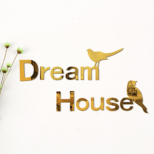 Words / Animals / Characters Wall Stickers Mirror Wall Stickers Decorative Wall Stickers, Acrylic Home Decoration Wall Decal Wall Decoration 1pc 6532cm
Words / Animals / Characters Wall Stickers Mirror Wall Stickers Decorative Wall Stickers, Acrylic Home Decoration Wall Decal Wall Decoration 1pc 6532cm