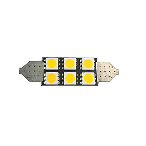 1pcs 42mm Car Light Bulbs 2 W SMD 5050 80 lm 6 LED License Plate Lights / Interior Lights For
1pcs 42mm Car Light Bulbs 2 W SMD 5050 80 lm 6 LED License Plate Lights / Interior Lights For