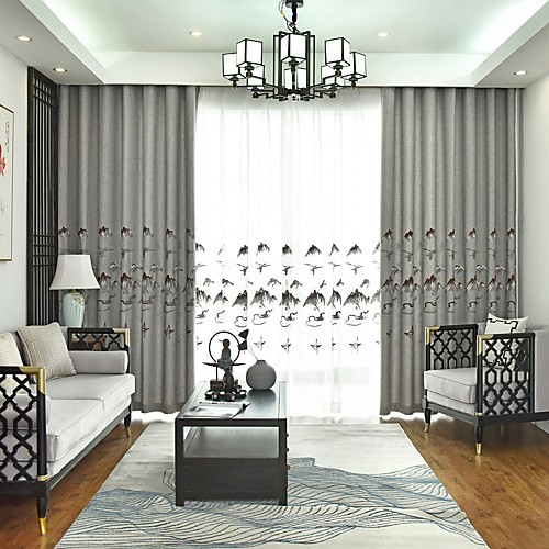 Two Panel Chinese Style Thick Imitation Linen Embroidery Blackout Curtains Living Room Bedroom Children's Room Curtains
Two Panel Chinese Style Thick Imitation Linen Embroidery Blackout Curtains Living Room Bedroom Children's Room Curtains