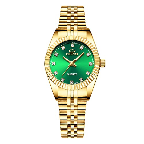 CHENXI Women's Quartz Watches Luxury Fashion Gold Stainless Steel Quartz GoldenBlack GoldenWhite Gold Luminous Casual Watch 30 m 1 pc Analog One Year Battery Life
CHENXI Women's Quartz Watches Luxury Fashion Gold Stainless Steel Quartz GoldenBlack GoldenWhite Gold Luminous Casual Watch 30 m 1 pc Analog One Year Battery Life
