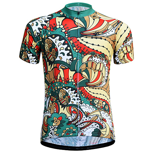 JESOCYCLING Floral Botanical Men's Short Sleeve Cycling Jersey - Green Bike Jersey Anatomic Design Quick Dry Breathable Sports Summer 100% Polyester Mountain Bike MTB Road Bike Cycling Clothing
JESOCYCLING Floral Botanical Men's Short Sleeve Cycling Jersey - Green Bike Jersey Anatomic Design Quick Dry Breathable Sports Summer 100% Polyester Mountain Bike MTB Road Bike Cycling Clothing