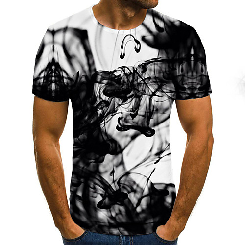 Men's T shirt Shirt Graphic Abstract Plus Size Pleated Print Short Sleeve Daily Tops Streetwear Exaggerated Round Neck Black / Summer
Men's T shirt Shirt Graphic Abstract Plus Size Pleated Print Short Sleeve Daily Tops Streetwear Exaggerated Round Neck Black / Summer