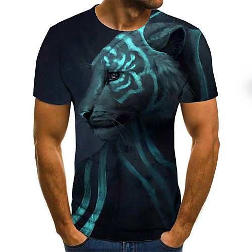 Men's T shirt Color Block 3D Animal Print Short Sleeve Going out Tops Streetwear Punk & Gothic Army Green
Men's T shirt Color Block 3D Animal Print Short Sleeve Going out Tops Streetwear Punk & Gothic Army Green