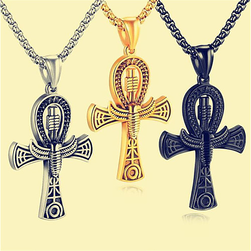 Men's Pendant Necklace Geometrical Cross Fashion Titanium Steel Black Gold Silver 60 cm Necklace Jewelry 1pc For Gift Daily
Men's Pendant Necklace Geometrical Cross Fashion Titanium Steel Black Gold Silver 60 cm Necklace Jewelry 1pc For Gift Daily
