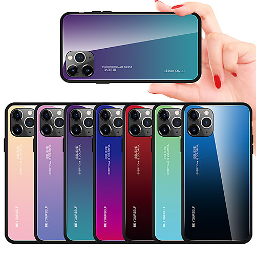 Gradient Tempered Glass Case For iphone 11 Pro Max / iphone 11 Pro / iphone 11 / XS Max XR XS X 8 Plus 8 7 Plus 7 6 Plus 6 Phone Cases Cover Silicone Soft TPU Protective Fundas
Gradient Tempered Glass Case For iphone 11 Pro Max / iphone 11 Pro / iphone 11 / XS Max XR XS X 8 Plus 8 7 Plus 7 6 Plus 6 Phone Cases Cover Silicone Soft TPU Protective Fundas