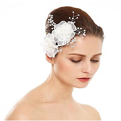 Imitation Pearl / Rhinestone / Alloy Hair Combs with Rhinestone / Flower 1 Piece Wedding Headpiece
Imitation Pearl / Rhinestone / Alloy Hair Combs with Rhinestone / Flower 1 Piece Wedding Headpiece
