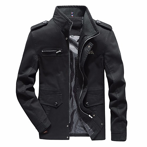 Men's Jacket Daily Fall Winter Regular Coat Regular Fit Military Jacket Long Sleeve Solid Colored Army Green Khaki / Plus Size / Cotton
Men's Jacket Daily Fall Winter Regular Coat Regular Fit Military Jacket Long Sleeve Solid Colored Army Green Khaki / Plus Size / Cotton