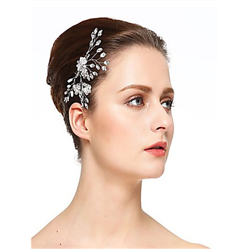 Crystal / Imitation Pearl / Rhinestone Hair Combs with Rhinestone / Crystal / Imitation Pearl 1 Piece Wedding Headpiece
Crystal / Imitation Pearl / Rhinestone Hair Combs with Rhinestone / Crystal / Imitation Pearl 1 Piece Wedding Headpiece