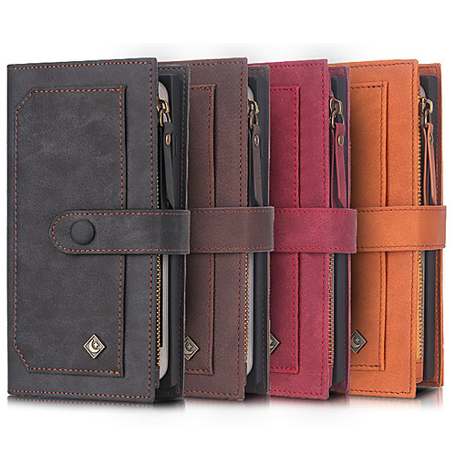 Mulitifunctional Wallet Genuine Leather Case For Samsung Galaxy S10 Plus/ S9 Plus / S8 Plus Shockproof Full Body Cases Solid Colored for S10 S9 S8
Mulitifunctional Wallet Genuine Leather Case For Samsung Galaxy S10 Plus/ S9 Plus / S8 Plus Shockproof Full Body Cases Solid Colored for S10 S9 S8