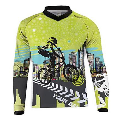21Grams Men's Long Sleeve Cycling Jersey Dirt Bike Jersey Winter Summer Fleece Spandex Polyester Green / Black Bike Jersey Motorcyle Clothing Top Mountain Bike MTB Road Bike Cycling UV Resistant
21Grams Men's Long Sleeve Cycling Jersey Dirt Bike Jersey Winter Summer Fleece Spandex Polyester Green / Black Bike Jersey Motorcyle Clothing Top Mountain Bike MTB Road Bike Cycling UV Resistant