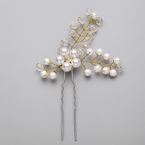 Crystal / Imitation Pearl Hair Pin with Crystal / Imitation Pearl 1 Piece Wedding Headpiece
Crystal / Imitation Pearl Hair Pin with Crystal / Imitation Pearl 1 Piece Wedding Headpiece