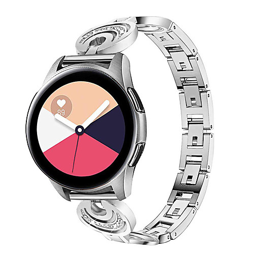Jewelry Diamond Watch Band For Samsung Galaxy Watch Active 2 / Galaxy Watch 42mm / Gear S2 Classic / Gear Sport Replaceable Stainless Steel Bracelet Wrist Strap Wristband
Jewelry Diamond Watch Band For Samsung Galaxy Watch Active 2 / Galaxy Watch 42mm / Gear S2 Classic / Gear Sport Replaceable Stainless Steel Bracelet Wrist Strap Wristband