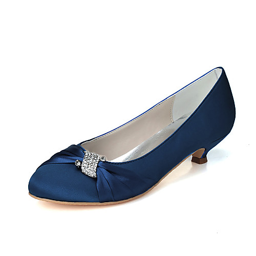 Women's Wedding Shoes Kitten Heel Round Toe Wedding Pumps Sweet Wedding Party & Evening Satin Rhinestone Solid Colored White Black Purple
Women's Wedding Shoes Kitten Heel Round Toe Wedding Pumps Sweet Wedding Party & Evening Satin Rhinestone Solid Colored White Black Purple