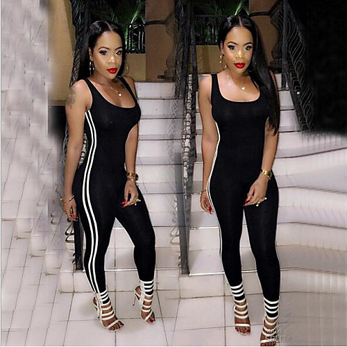 Women's Tracksuit Workout Jumpsuit Winter Zipper Patchwork Color Block Black Yoga Fitness Gym Workout High Waist Bodysuit Clothing Suit Sleeveless Sport Activewear Butt Lift Quick Dry Moisture
Women's Tracksuit Workout Jumpsuit Winter Zipper Patchwork Color Block Black Yoga Fitness Gym Workout High Waist Bodysuit Clothing Suit Sleeveless Sport Activewear Butt Lift Quick Dry Moisture