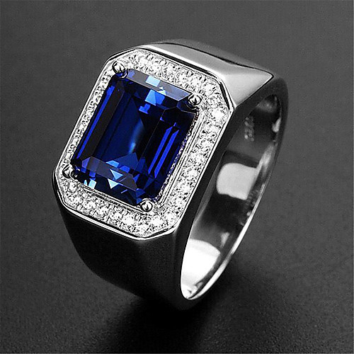 Adjustable Ring Synthetic Sapphire Silver Platinum Plated Alloy Stylish 1pc Adjustable / Men's
Adjustable Ring Synthetic Sapphire Silver Platinum Plated Alloy Stylish 1pc Adjustable / Men's