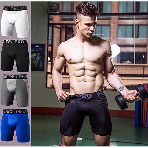 YUERLIAN Men's Sports Underwear Compression Shorts Sports & Outdoor Shorts Compression Clothing Briefs Mesh Exercise & Fitness Running Quick Dry Breathability Sport Solid Colored White Black Blue Grey
YUERLIAN Men's Sports Underwear Compression Shorts Sports & Outdoor Shorts Compression Clothing Briefs Mesh Exercise & Fitness Running Quick Dry Breathability Sport Solid Colored White Black Blue Grey
