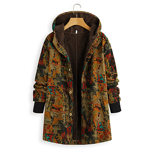 Women's Parka Long Coat Regular Fit Ethnic Style Jacket Plaid Yellow / Plus Size / Plus Size
Women's Parka Long Coat Regular Fit Ethnic Style Jacket Plaid Yellow / Plus Size / Plus Size