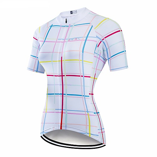 CAWANFLY Women's Short Sleeve Cycling Jersey White Geometic Bike Jersey Top Mountain Bike MTB Road Bike Cycling Breathable Quick Dry Back Pocket Sports Clothing Apparel / Advanced / Expert / Stretchy
CAWANFLY Women's Short Sleeve Cycling Jersey White Geometic Bike Jersey Top Mountain Bike MTB Road Bike Cycling Breathable Quick Dry Back Pocket Sports Clothing Apparel / Advanced / Expert / Stretchy