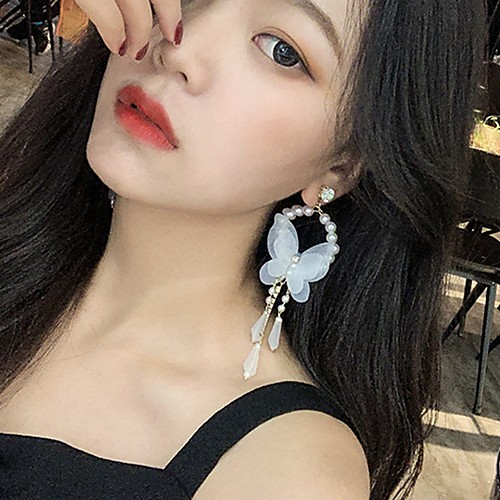Women's Drop Earrings Tassel Butterfly Fashion Cute Imitation Pearl Earrings Jewelry White For Daily 1 Pair
Women's Drop Earrings Tassel Butterfly Fashion Cute Imitation Pearl Earrings Jewelry White For Daily 1 Pair