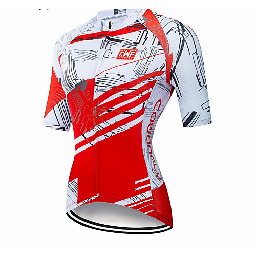 CAWANFLY Women's Short Sleeve Cycling Jersey Summer Red and White Geometic Novelty Bike Jersey Top Mountain Bike MTB Road Bike Cycling Quick Dry Breathable Back Pocket Sports Clothing Apparel
CAWANFLY Women's Short Sleeve Cycling Jersey Summer Red and White Geometic Novelty Bike Jersey Top Mountain Bike MTB Road Bike Cycling Quick Dry Breathable Back Pocket Sports Clothing Apparel
