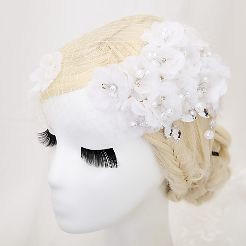 Imitation Pearl / Net / Fabrics Headdress with Rhinestone / Imitation Pearl / Flower 1 Piece Wedding Headpiece
Imitation Pearl / Net / Fabrics Headdress with Rhinestone / Imitation Pearl / Flower 1 Piece Wedding Headpiece