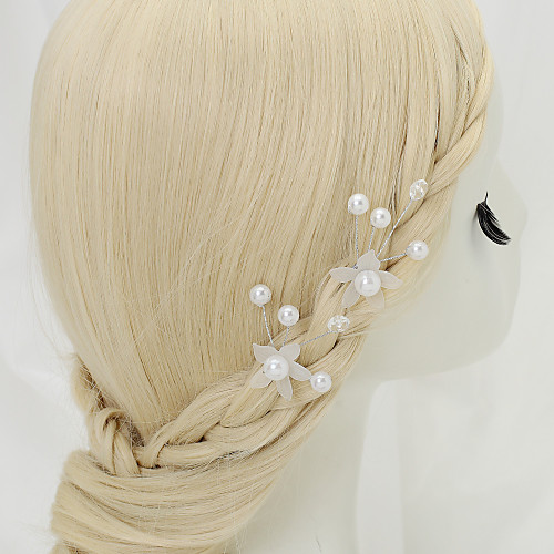 Crystal / Imitation Pearl Hair Pin with Crystal / Imitation Pearl 1 Piece Wedding Headpiece
Crystal / Imitation Pearl Hair Pin with Crystal / Imitation Pearl 1 Piece Wedding Headpiece