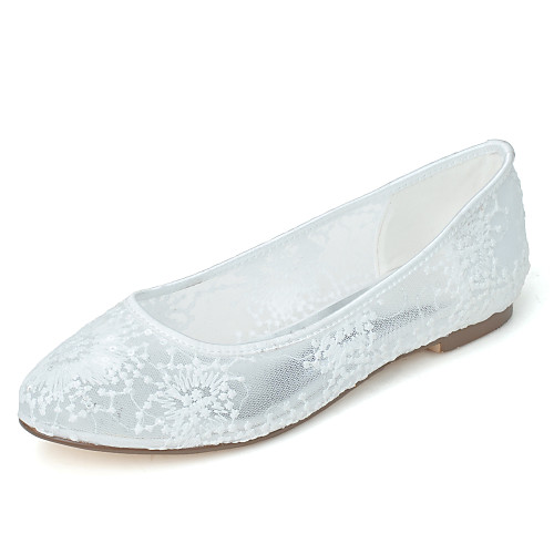 Women's Wedding Shoes Flat Heel Round Toe Minimalism Wedding Party & Evening Lace Floral White Black Pink
Women's Wedding Shoes Flat Heel Round Toe Minimalism Wedding Party & Evening Lace Floral White Black Pink