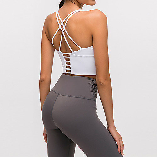 Women's Sports Bra Summer Solid Color Purple Red Gray Green White Nylon Yoga Gym Workout Running Bra Top Sleeveless Sport Activewear Quick Dry Moisture Wicking Breathable Comfortable Stretchy
Women's Sports Bra Summer Solid Color Purple Red Gray Green White Nylon Yoga Gym Workout Running Bra Top Sleeveless Sport Activewear Quick Dry Moisture Wicking Breathable Comfortable Stretchy