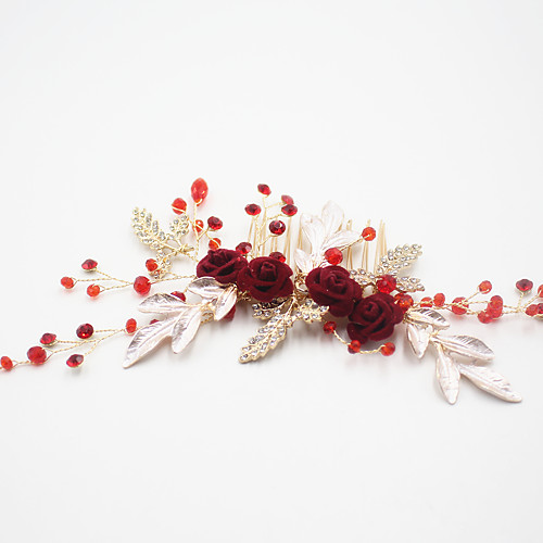 Crystal / Flocked / Alloy Hair Tool / Hair Stick / Hair Accessory with Crystal / Glitter / Floral 1pc Wedding Headpiece
Crystal / Flocked / Alloy Hair Tool / Hair Stick / Hair Accessory with Crystal / Glitter / Floral 1pc Wedding Headpiece