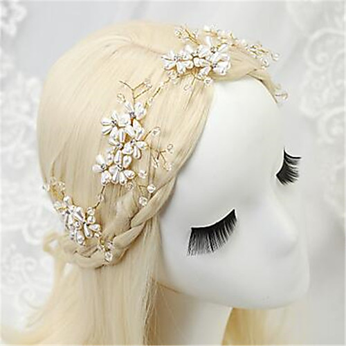 Imitation Pearl / Rhinestone Headdress with Rhinestone / Imitation Pearl 1 Piece Wedding Headpiece
Imitation Pearl / Rhinestone Headdress with Rhinestone / Imitation Pearl 1 Piece Wedding Headpiece