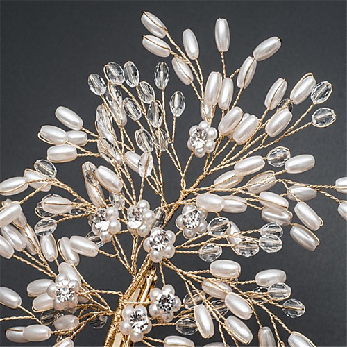 Crystal / Imitation Pearl / Rhinestone Headdress with Crystal / Imitation Pearl / Crystals / Rhinestones 1 Piece Wedding Headpiece
Crystal / Imitation Pearl / Rhinestone Headdress with Crystal / Imitation Pearl / Crystals / Rhinestones 1 Piece Wedding Headpiece