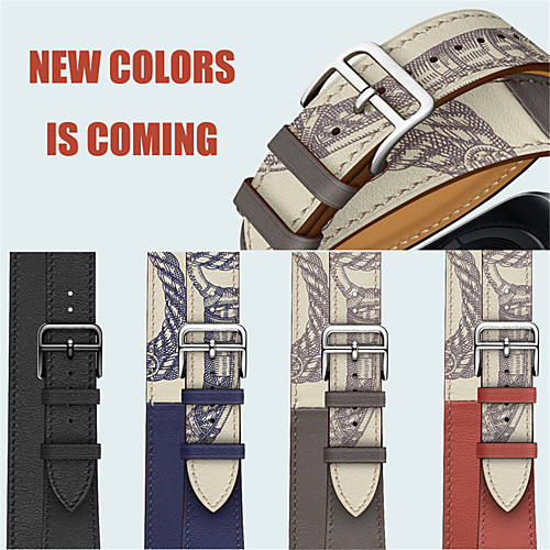 For Apple Watch Series 5/4/3/2/1/ 38/40mm 42/44mm Wrist Bracelet Genuine Leather Double circle Watch Strap
For Apple Watch Series 5/4/3/2/1/ 38/40mm 42/44mm Wrist Bracelet Genuine Leather Double circle Watch Strap