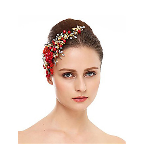 Crystal / Imitation Pearl / Rhinestone Headdress with Crystal / Imitation Pearl / Crystals / Rhinestones 1 Piece Wedding Headpiece
Crystal / Imitation Pearl / Rhinestone Headdress with Crystal / Imitation Pearl / Crystals / Rhinestones 1 Piece Wedding Headpiece