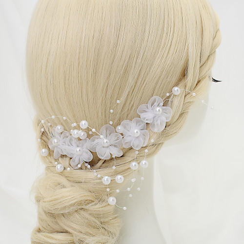 Imitation Pearl / Fabrics Headdress with Imitation Pearl / Flower 1 Piece Wedding Headpiece
Imitation Pearl / Fabrics Headdress with Imitation Pearl / Flower 1 Piece Wedding Headpiece