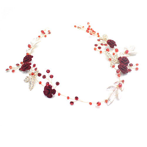 Crystal / Flocked Hair Accessory with Crystal / Glitter / Floral 1pc Wedding Headpiece
Crystal / Flocked Hair Accessory with Crystal / Glitter / Floral 1pc Wedding Headpiece
