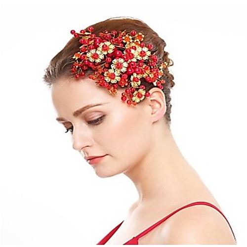 Crystal / Imitation Pearl / Alloy Headdress with Crystal / Imitation Pearl 1 Piece Wedding Headpiece
Crystal / Imitation Pearl / Alloy Headdress with Crystal / Imitation Pearl 1 Piece Wedding Headpiece
