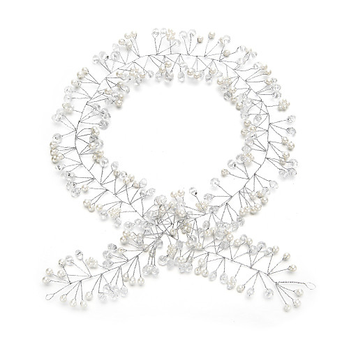 Crystal / Imitation Pearl Headdress with Crystal / Imitation Pearl 1 Piece Wedding Headpiece
Crystal / Imitation Pearl Headdress with Crystal / Imitation Pearl 1 Piece Wedding Headpiece