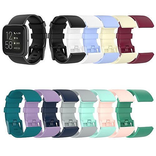 Universal wrist band for Fitbit versa2 / versa lite / versa silicone strap official glossy stainless steel buckle watchband
Universal wrist band for Fitbit versa2 / versa lite / versa silicone strap official glossy stainless steel buckle watchband