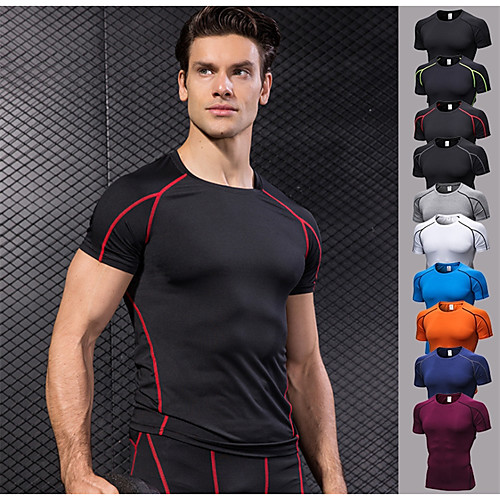 YUERLIAN Men's Short Sleeve Compression Shirt Running Shirt Tee Tshirt Top Athletic Winter Spandex 4 Way Stretch Anatomic Design Quick Dry Fitness Gym Workout Running Sportswear Stripes Dark Grey
YUERLIAN Men's Short Sleeve Compression Shirt Running Shirt Tee Tshirt Top Athletic Winter Spandex 4 Way Stretch Anatomic Design Quick Dry Fitness Gym Workout Running Sportswear Stripes Dark Grey