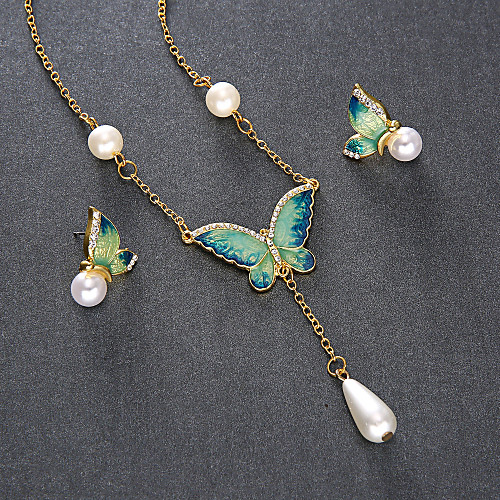 Women's Stud Earrings Necklace Butterfly Classic Fashion Imitation Pearl Earrings Jewelry Orange / Green For Daily 1 set
Women's Stud Earrings Necklace Butterfly Classic Fashion Imitation Pearl Earrings Jewelry Orange / Green For Daily 1 set