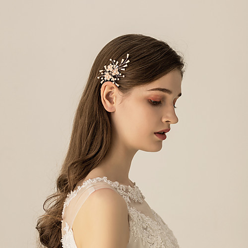 Imitation Pearl / Alloy Headdress / Hair Clip with Imitation Pearl / Floral / Metal 1pc Wedding / Party / Evening Headpiece
Imitation Pearl / Alloy Headdress / Hair Clip with Imitation Pearl / Floral / Metal 1pc Wedding / Party / Evening Headpiece
