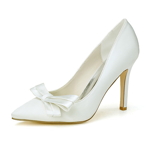 Women's Wedding Shoes Stiletto Heel Pointed Toe Wedding Pumps Sweet Wedding Party & Evening Satin Satin Flower Solid Colored White Black Purple
Women's Wedding Shoes Stiletto Heel Pointed Toe Wedding Pumps Sweet Wedding Party & Evening Satin Satin Flower Solid Colored White Black Purple