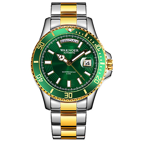 Men's Mechanical Watch Automatic self-winding Formal Style Stylish Stainless Steel Silver / Gold 50 m Calendar / date / day Noctilucent Day Date Analog Luxury Fashion - GoldenBlack Gold / Silver
Men's Mechanical Watch Automatic self-winding Formal Style Stylish Stainless Steel Silver / Gold 50 m Calendar / date / day Noctilucent Day Date Analog Luxury Fashion - GoldenBlack Gold / Silver