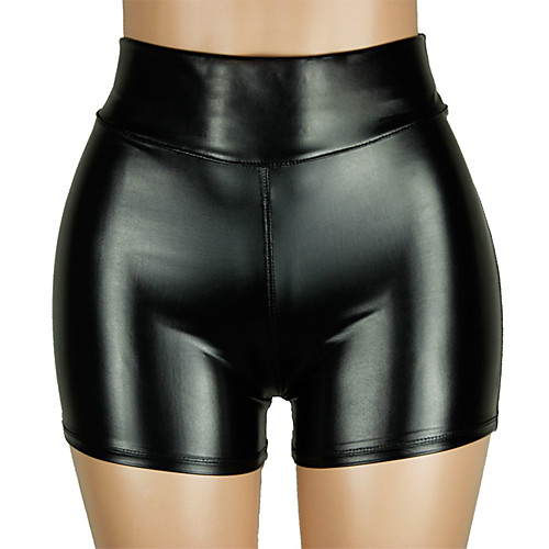 Women's Street chic Plus Size PU Shorts Pants - Solid Colored High Waist Black S / M / L
Women's Street chic Plus Size PU Shorts Pants - Solid Colored High Waist Black S / M / L