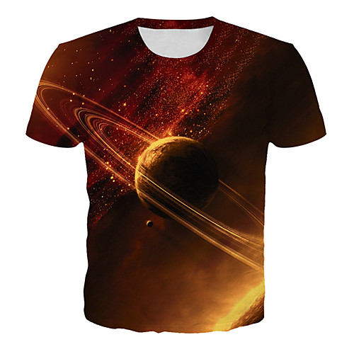 Men's T shirt Shirt Galaxy Graphic 3D Plus Size Print Short Sleeve Daily Tops Basic Exaggerated Round Neck Orange / Club
Men's T shirt Shirt Galaxy Graphic 3D Plus Size Print Short Sleeve Daily Tops Basic Exaggerated Round Neck Orange / Club